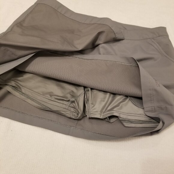 AVIA Small Light Grey Sports Wrap Skort Athletic Cargo Mini Skirt with Shorts - Picture 6 of 10